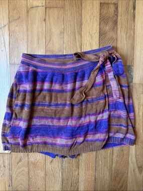 Free People Sunrise Knit Wrap Skort